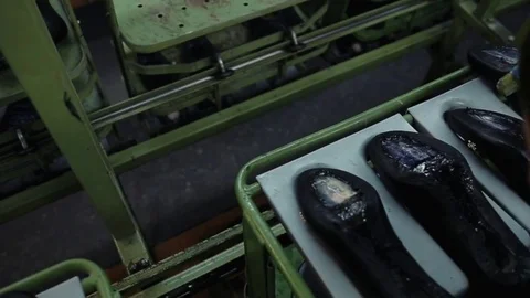 The process of making shoes Stock Footage 76360056