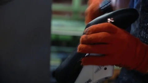 The process of making shoes Stock Footage 76360078