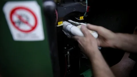 The process of making shoes Stock Footage 76360104