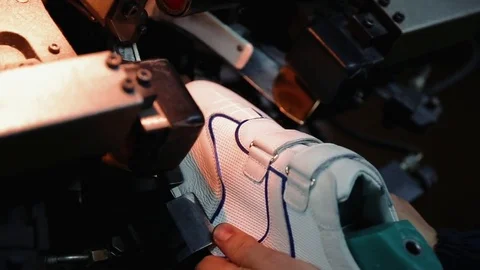 The process of making shoes Stock Footage 76360124