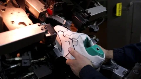 The process of making shoes Stock Footage 76360125