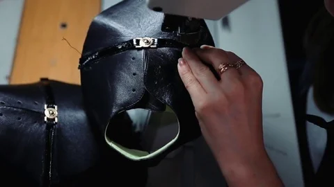 The process of making shoes Stock Footage 76360141