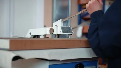 The process of making shoes Stock Footage 76360162