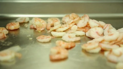 The process of making shrimp bread at Emirates Flight Catering's Vidéo 133185203