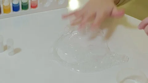 The process of making slime at home Stock Footage 101735600