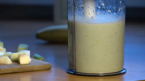 The process of making a smoothie  Stock Footage 62176626