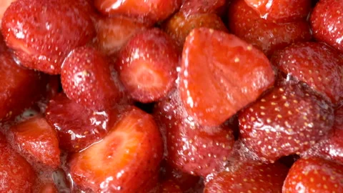 The process of making strawberry jam Stock Footage 134902255