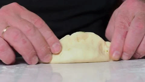 The process of making stuffed patties at home. Stock Footage 229688480