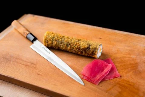 The process of making sushi by the chef Foto stock