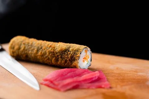 The process of making sushi by the chef Stock Photos