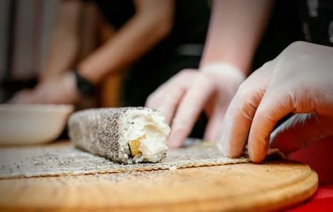 Process of making sushi Stock Photos