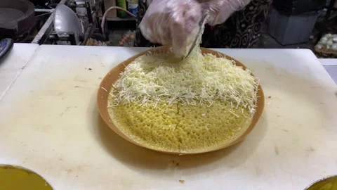 The process of making sweet martabak Stock Footage 294540622