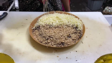 The process of making sweet martabak Stock Footage 294540712