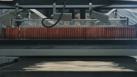  The process of making sweet pastries at the factory Stock Footage 284012401