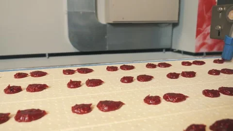  The process of making sweet pastries at the factory Stock Footage 284012451