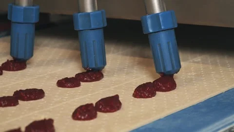  The process of making sweet pastries at the factory Stock Footage 284012468