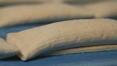  The process of making sweet pastries at the factory Stock Footage 284012497