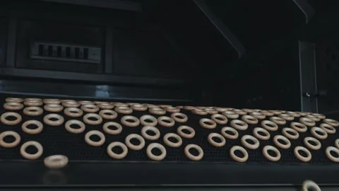  The process of making sweet pastries at the factory Stock Footage 284012509