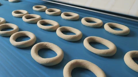  The process of making sweet pastries at the factory Stock Footage 284012528