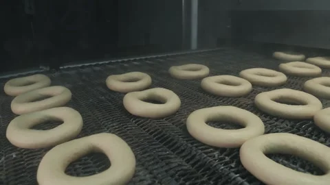  The process of making sweet pastries at the factory Stock Footage 284012530