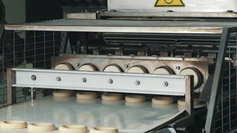  The process of making sweet pastries at the factory Stock Footage 284012535