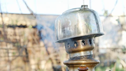 Process of making tea in the samovar. Stock Footage 89545682