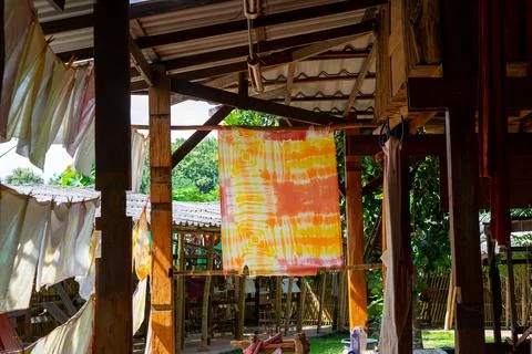 Process making tie dye - Image Fotos Stock