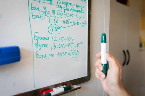 The process of making wheat bread in an artisan Stock Photos
