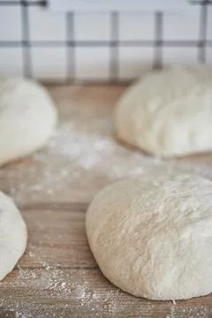 The process of making wheat bread at home. Dough Stock Photos