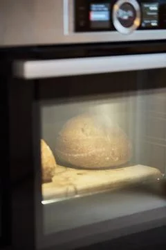 The process of making wheat bread at home. Baking Stock Photos