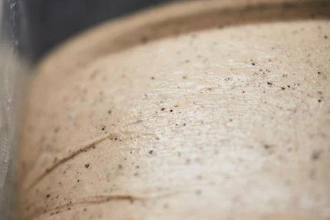The process of making wheat bread at home. Dough Stock Photos