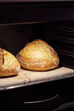 The process of making wheat bread at home. Baking Stock Photos