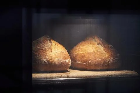 The process of making wheat bread at home. Baking Stock Photos