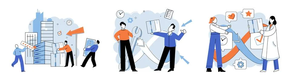 Process management. Accounting analysis plays significant role in monitoring Stock Illustration