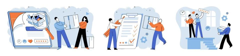 Process management. Effective organization and management are crucial for 스톡 일러스트