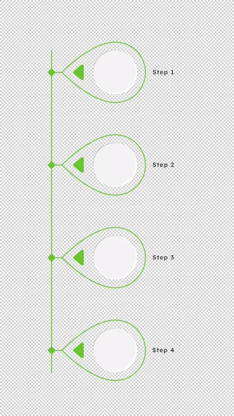Process management infographic 4 steps template animation Stock Footage 331846606