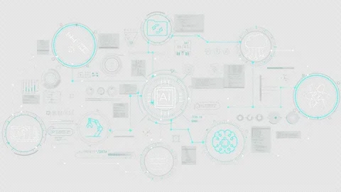 Process management using artificial intelligence. Stock Footage 277516679