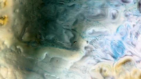 The process of melting colored ice Stock Footage 197302366