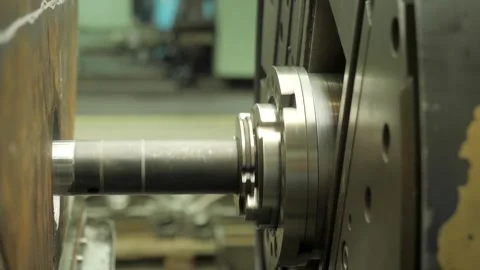 Process of metal processing on a machine tool Video stock 312742760