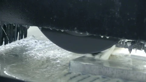 Process of metalworking and belt sander machine manufacturing of press form. Pre Video stock 199488144