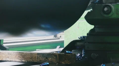 Process of metalworking and machine manufacturing of press form. Tool cut and Stock-Footage 114624203