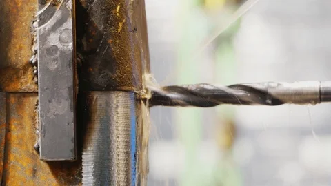 Process of metalworking and machine manufacturing of press form. Tool cut and Stock-Footage 114624343