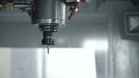 Process of metalworking and machine manufacturing of press form. Precise work on Video stock 199488024