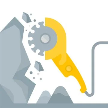 The Process of Mining Stock Illustration