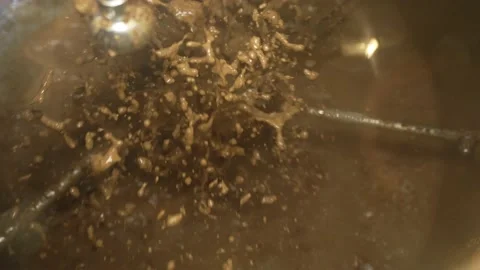 Process of mixing ingredients in a brewery Technological process of brewing beer Stock Footage 224871998