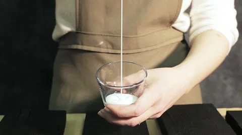 Process of Mixing Paints in Jar Stock Footage 49693183