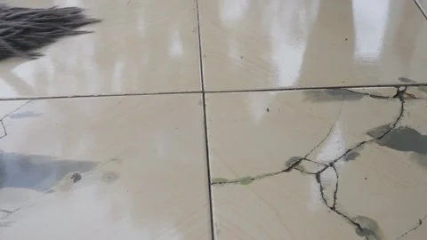 The process of mopping a dirty floor Stock Footage 321979944