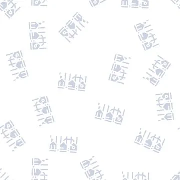 Process of neutralization, discoloration and deodorization glyph vector seaml イラスト素材