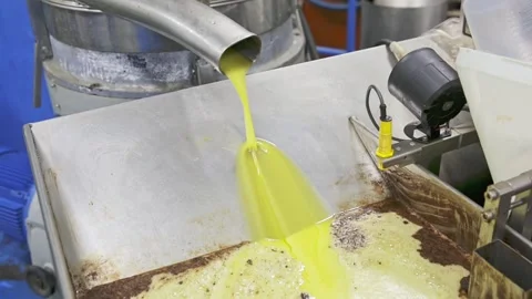 process of oil decanting on artisanal ol... | Stock Video | Pond5