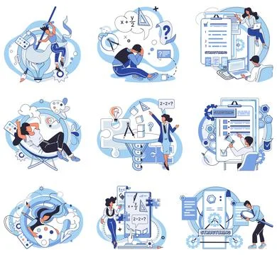 Process optimization. Business success is achieved through effective Stock Illustration